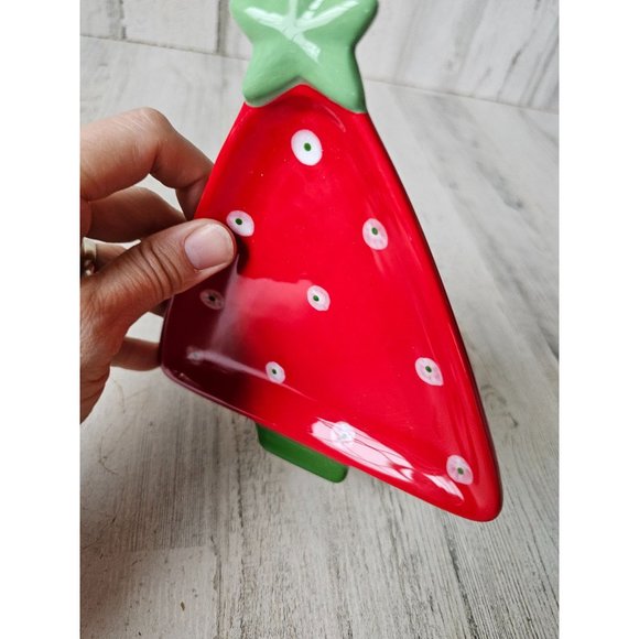 Raz Carole King tree unique plate appetizer mini Xmas decor unique Paula buttel - Picture 4 of 7